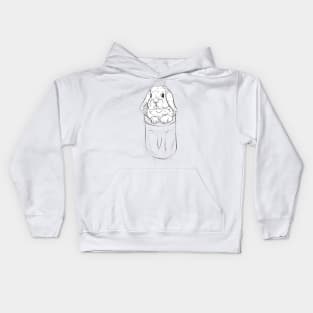 Lop Hase im Beutel Kids Hoodie